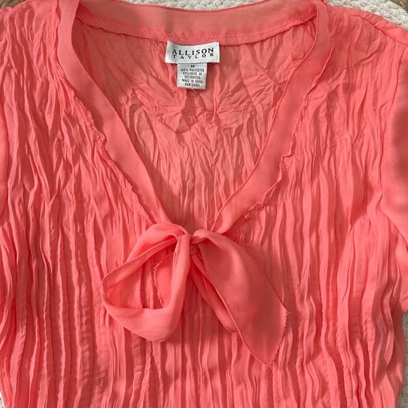 y2k Top Crinkle Chiffon Wrinkle Blouse Flutter Cap Sleeve Ruffles Lace - Picture 13 of 16